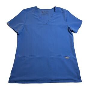 FIGS Technical Collection V-Neck Casma Three-Pocket Scrub Top Size Small